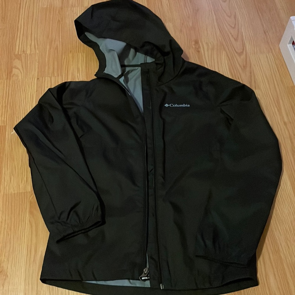 Columbia girls lightweight rain jacket.